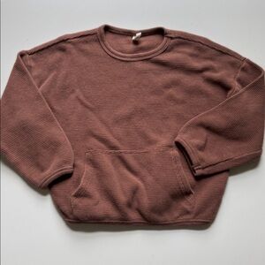 Quincy Mae pocket sweatshirt